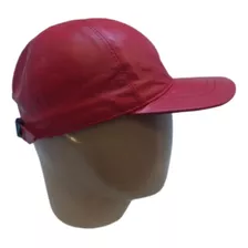 Gorra De Cuero Marrón Negro Rojo Guns Leather