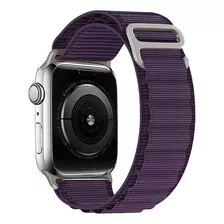 Pulseira Loop Nylon Ultra Smart Watch Max Alpina Alpinista Cor Roxo - 42mm 44mm 45mm 49mm
