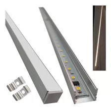 10pzs Perfil Aluminio Incluye Tira Led 120cm Casa Oficina 