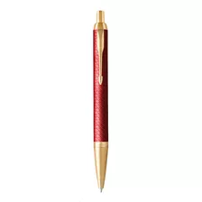 Lapicera Boligrafo Retractil Parker Im Premium Gb Color De La Tinta Azul Color Del Exterior Rojo Y Dorado