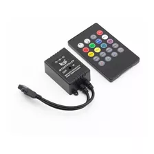 Controlador Rgb Audioritmico Led Control Remoto 20 Teclas