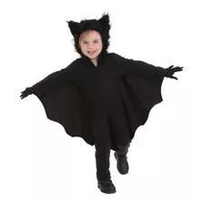 Fantasia Morcego Infantil Com Capa Halloween E Luva