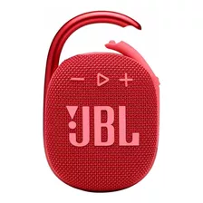 Caixa De Som Bluetooth Jbl Clip 4 5w Prova D'água Vermelho
