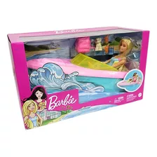 Boneca Barbie Passeio De Barco Com O Pet Mattel Grg30