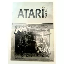 Atari 2600 Raiders Of The Lost Ark Manual Instruções Inglês 