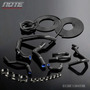 For Honda 94-97 Civic Del Sol Integra Jdm Black Suede Sh Ttx