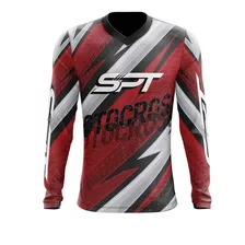 Camisa Camiseta Blusa Motocross - Spt Ref 18-proteção Uv 50