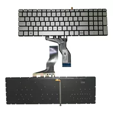 Teclado Plata Con Luz Para Hp 15-cd 15-cd002la 15-cc504la 