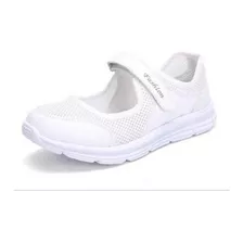 Zapatillas De Tenis De Malla Casual Para Mujer Sin Agujetas