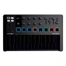 Controlador Midi Usb Arturia Minilab 3 Color Deep Black