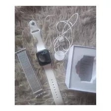 Smartwatch Iwo W46 Cinza +1 Pulseira De Brinde Nailon Branca