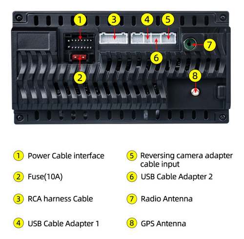 Autoestreo De Radio Del Coche Para Toyota Camry 2006-2011 Foto 6