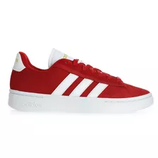 Sapato Feminino Vermelho adidas Grand Court Macio Leve