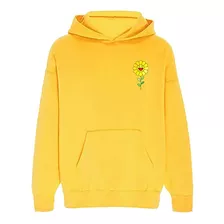 Sudadera Estilo Hoodie Algodon Suave Girasol Sonriendo Flor 