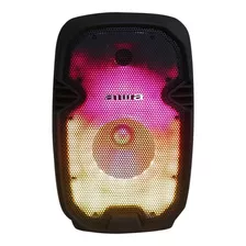 Bocina 8 Aiwa Awsp08twl Fm Microfono Bluetooth Flame Led Color Negro