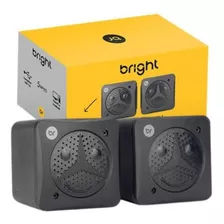 Caixa De Som Mini Speaker 5w Usb 2.1 0359 Bright Preto