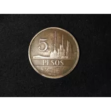 Moneda 5 Pesos Colombianos Año 1981