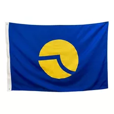 Bandeira Da Cidade De Botucatu Sp 2panos (1,28x0,90) Bordada
