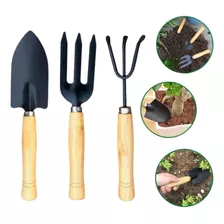 Set Herramienta X3 De Jardinería Mini Pala Rastrillo Grande