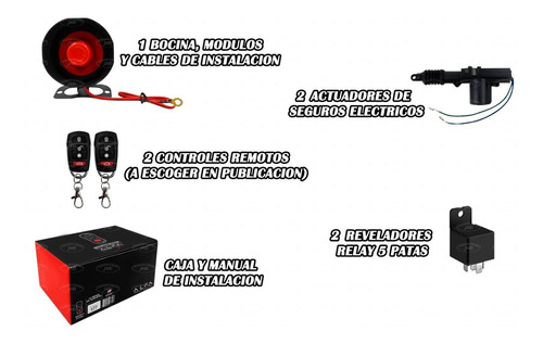 Alarma Antirrobo Automotriz Alfa + 2 Relay Y 2 Actuadores Foto 9