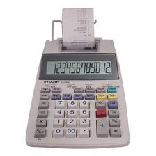 Calculadora De Impressão De 12 Dígitos El-1750v Em Cor Esbranquiçada