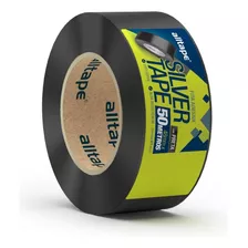 Fita Silver Tape 48mm X 50m Alltape Preto - 9 Rolos