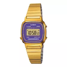 Reloj Casio Retro La670wga | Linea Vintage | S Fondo Violeta