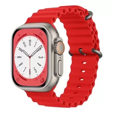 Correa Apple Watch Ultra 49mm Rojo Silicona