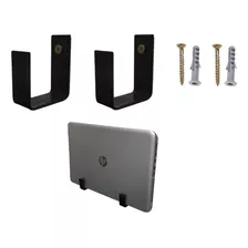 Suporte Fixar Na Parede Notebook Macbook Hp Dell Kit 4