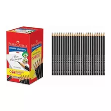 Caixa 168 Lápis Faber Castell Preto Grafite Nº2 Escrever 