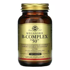 Solgar Megasorb B-complex 50, 100tabletas, Solgar,