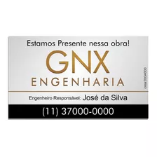 Placa Engenheiro, Para Obra 1mtx60cm