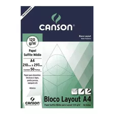 Bloco Layout A4 120g 50fls Canson