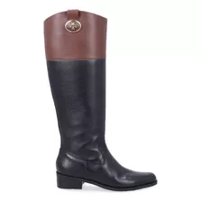 Bota Cano Alto Luz Da Lua Couro Preto 52460014 Feminino