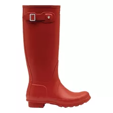 Bota De Agua Mujer Hunter Alta Wft1000rma Orig Military Red