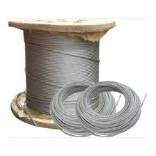 Cable Guaya En Acero Alma Acero Galvanizado 1/2 X 1000 Mts 