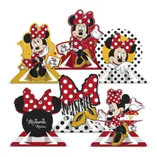 Decoração De Mesa Minnie Display - 6 Itens