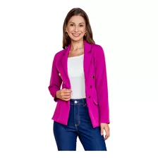 Casaquinho Blazer Terninho Feminino Curto Social Acinturado