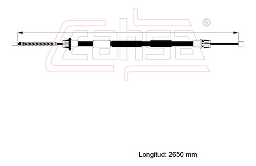 Cable Freno Trasero Derecho Para Dodge Intrepid 2.7l 1998 Foto 2