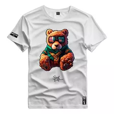 Camiseta Little Bears Urso Jaqueta Style Shap Life Plus Size