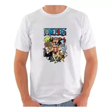 Camiseta One Piece Anime Todos Integrantes Chapéu De Palha