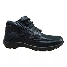 Botin Casual Confort De Piel / La Pag 856 Flother Negro