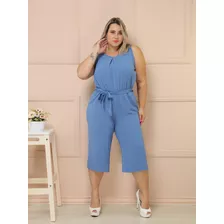 Macacão Plus Size D Alça Macacão Pantacurt Feminino Macacão 