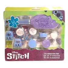 Accesorios Para El Pelo Stitch Disney Set Cepillo Y Mas 