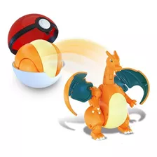 Charizard Pokémon Brinquedo Figura Articulada Com Pokébola 