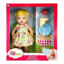 Muñeca Little Mommy Hagamos Un Picnic + Accesorios - Mattel