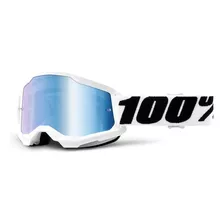 Óculos 100% Strata 2 Lente Espelhada Motocross Downhill Fxm Cor Da Armação Everest Tamanho Único