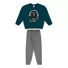 Conjunto Infantil Masculino Algodão Estampado Malwee