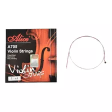 Cuerdas 1ra E Por Unidad Violin 3/4 Y 4/4 Alice A705-1