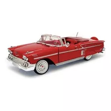 Chevrolet Impala 1958 Conversivel 1:24 Vermelho